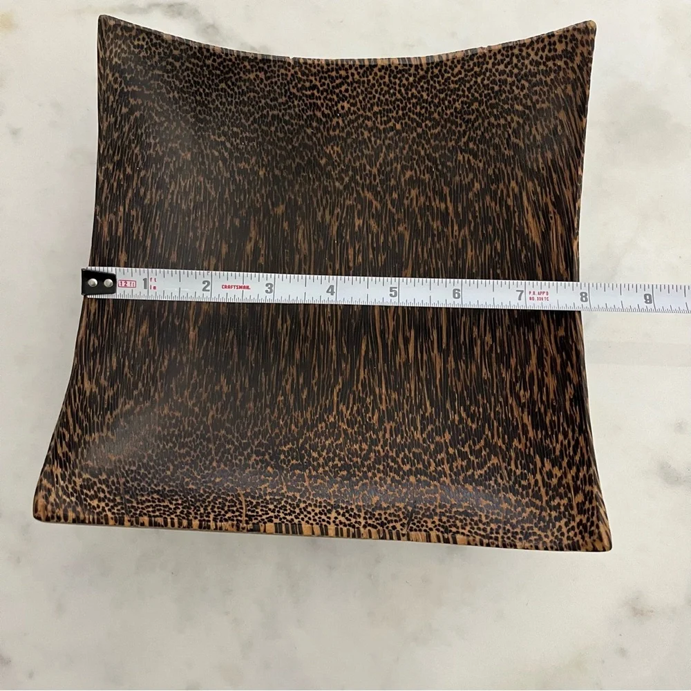 Balinese zebrawood decorative bowl